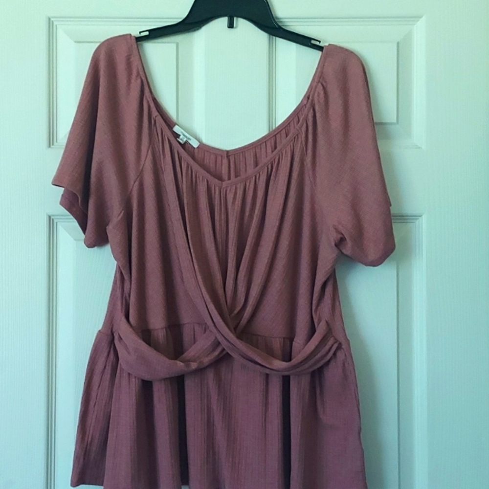 Plus size Maurices mauve blouse